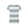 Lichtblauwe/ecru gestreepte t-shirt - Drexel arona
